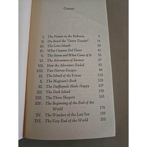 Voyage of the Dawn Treader Chronicles of Narnia 1970 Vintage C.S. Lewis Book 3 - Picture 6 of 9